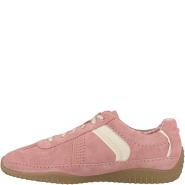 CLARKS WOMENS LACE TRAINER - PINK MULTI